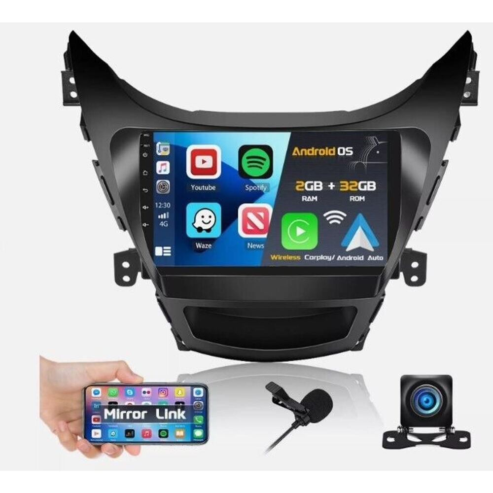 Android CarPlay Stereo 2GB 32GB Bluetooth‎ Mirror Link Touchscreen Car Audio